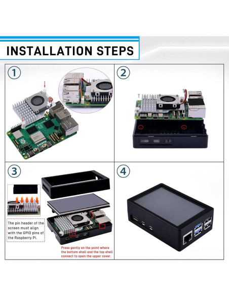 Pantalla Táctil HDMI 3.5" GeeekPi para Raspberry Pi 5 Pantalla Táctil HDMI 3.5" GeeekPi para Raspberry Pi 5