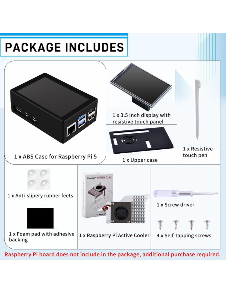 Pantalla Táctil HDMI 3.5" GeeekPi para Raspberry Pi 5 Pantalla Táctil HDMI 3.5" GeeekPi para Raspberry Pi 5
