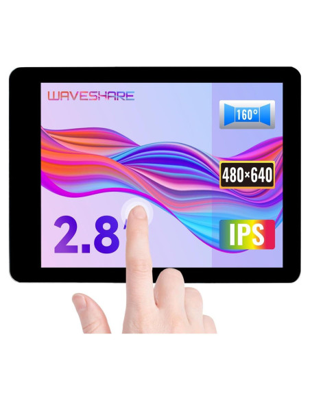 Pantalla táctil capacitiva 2.8" Waveshare DSI 480x640