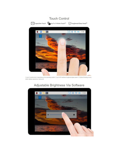 Pantalla táctil capacitiva 2.8" Waveshare DSI 480x640