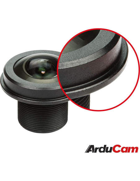 Paquete Lente Fisheye M12 180 para Cámara HQ Raspberry Pi