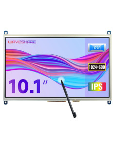 Pantalla LCD táctil 10.1" Waveshare 1024x600 HDMI Raspberry Pi