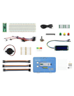 Kit Básico Waveshare Raspberry Pi Pico 2, 16 Artículos