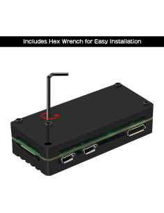 Caja disipador aluminio eleUniverse para Raspberry Pi Zero 2W 2