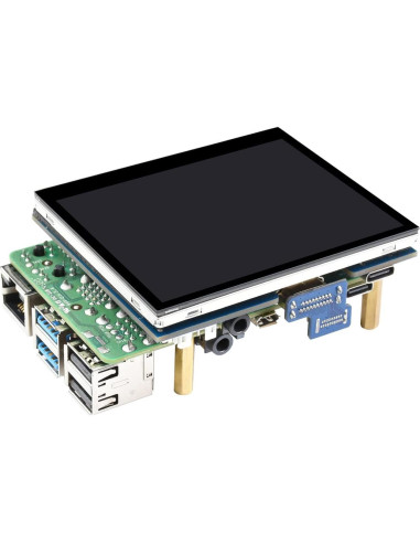Pantalla LCD Táctil 3.5" Waveshare HDMI 640x480 para Raspberry Pi