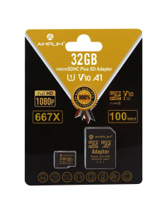 Tarjeta Micro SD Amplim 32GB UHS-I Clase 10 V10 A1 Alta Velocidad