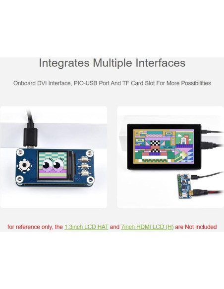 Placa de desarrollo Waveshare RP2040-PiZero 19.94g DVI USB Placa de desarrollo Waveshare RP2040-PiZero 19.94g DVI USB