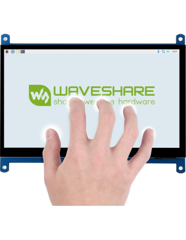 Pantalla Táctil Capacitiva 7" Waveshare HDMI 1024x600