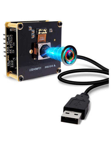 Cámara USB 48MP IFWATER con Enfoque Automático Rápido