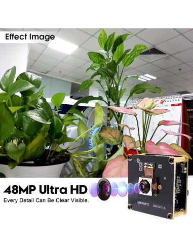 Cámara USB 48MP IFWATER con Enfoque Automático Rápido
