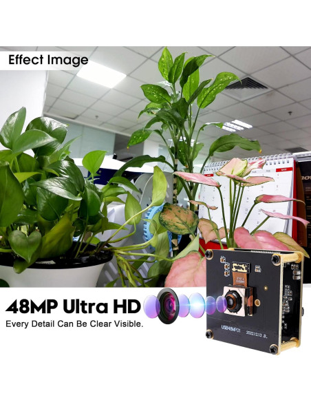 Cámara USB 48MP IFWATER con Enfoque Automático Rápido