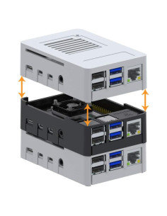 Caja MaticBox4 para Raspberry Pi 4 - Apilable y Montable