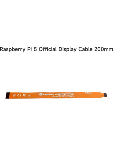 Cable Flexible DSI FPC Wonrabai 200mm Compatible Raspberry Pi 5