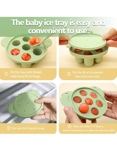 Alimentador de Frutas y Mordedor de Silicona Koala Verde