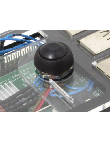 Funda Zebra con Botón para Raspberry Pi y ATXRaspi C4Labs