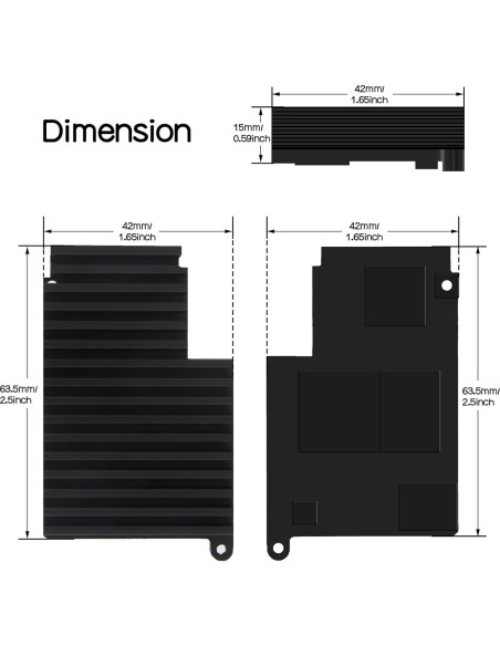 Fuente de Alimentación USB-C GaN 27W + Disipador Aluminio H509 para Raspberry Pi 5 Fuente de Alimentación USB-C GaN 27W + Disipador Aluminio H509 para Raspberry Pi 5