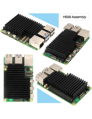 Fuente de Alimentación USB-C GaN 27W + Disipador Aluminio H509 para Raspberry Pi 5