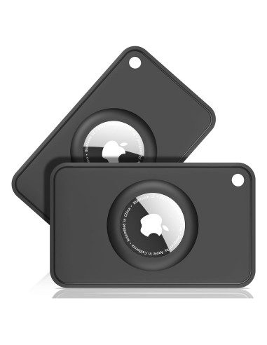 Soporte de Cartera Airtag PESTON - Funda Silicona Negra