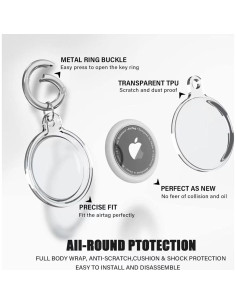 Funda impermeable para AirTag Soberna - Paquete de 4 unidades 2