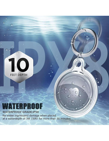 Funda impermeable para AirTag Soberna - Paquete de 4 unidades