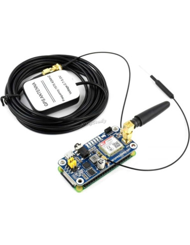 Módulo HAT GSM GPRS GNSS Bluetooth SIM868 para Raspberry Pi