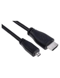 Cable Micro HDMI 2m Raspberry Pi 4K 60Hz Negro