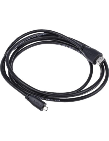 Cable Micro HDMI 2m Raspberry Pi 4K 60Hz Negro