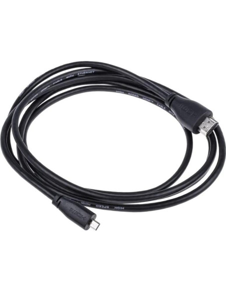 Cable Micro HDMI 2m Raspberry Pi 4K 60Hz Negro