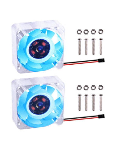 Ventilador de Enfriamiento GeeekPi 40x40x10mm 2 Pcs Azul