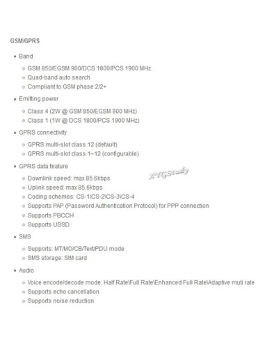 Módulo HAT GSM GPRS GNSS Bluetooth SIM868 para Raspberry Pi