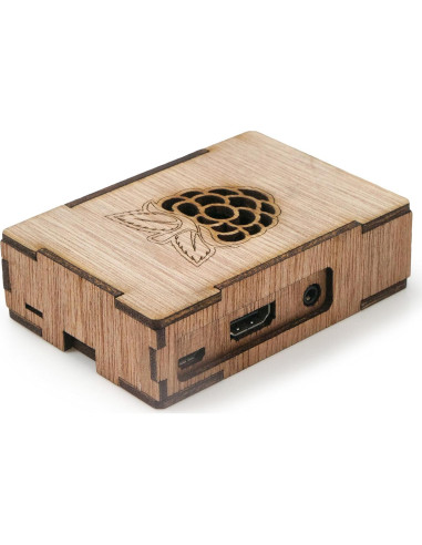 Deslizador DecaPi C4Labs para Raspberry Pi 3B+ y 2B - Madera