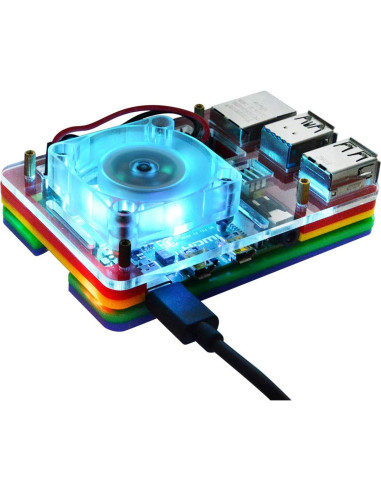 Ventilador de Enfriamiento GeeekPi 40x40x10mm 2 Pcs Azul