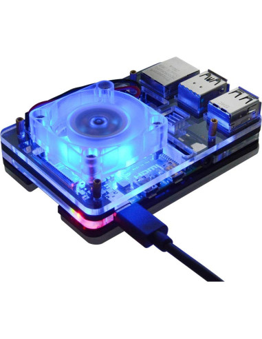 Ventilador de Enfriamiento GeeekPi 40x40x10mm 2 Pcs Azul