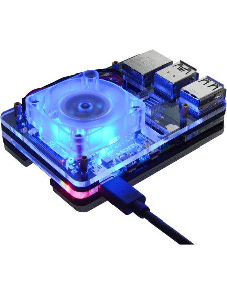 Ventilador de Enfriamiento GeeekPi 40x40x10mm 2 Pcs Azul