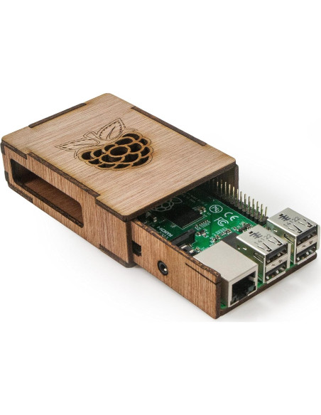 Deslizador DecaPi C4Labs para Raspberry Pi 3B+ y 2B - Madera Deslizador DecaPi C4Labs para Raspberry Pi 3B+ y 2B - Madera