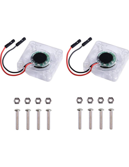 Ventilador de Enfriamiento GeeekPi 40x40x10mm 2 Pcs Azul