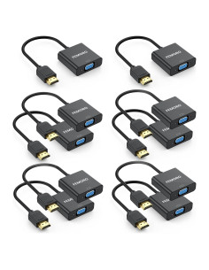 Adaptador HDMI a VGA FEMORO 10 Pack - Alta Definición 1920x1080