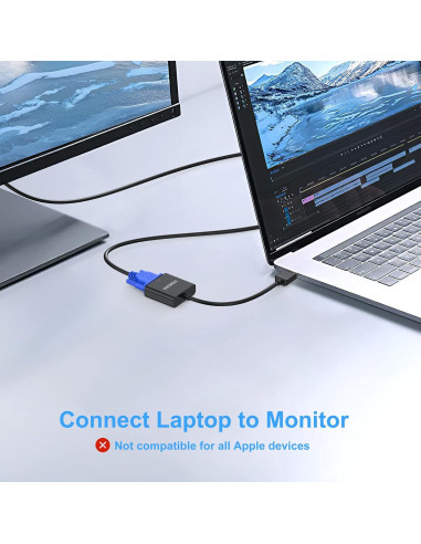 Adaptador HDMI a VGA FEMORO 10 Pack - Alta Definición 1920x1080