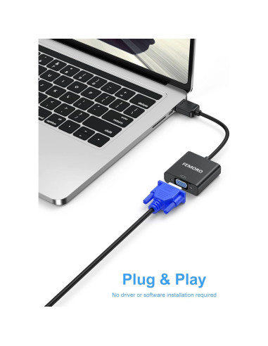 Adaptador HDMI a VGA FEMORO 10 Pack - Alta Definición 1920x1080