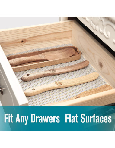 Forro Antideslizante Iwtmm 30.48 cm x 3.05 m Gris Claro