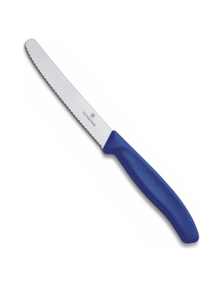 Cuchillo de Tomate Victorinox 6.7832 Azul 10.9 cm Serrado
