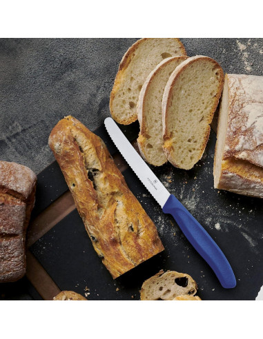 Cuchillo de Tomate Victorinox 6.7832 Azul 10.9 cm Serrado