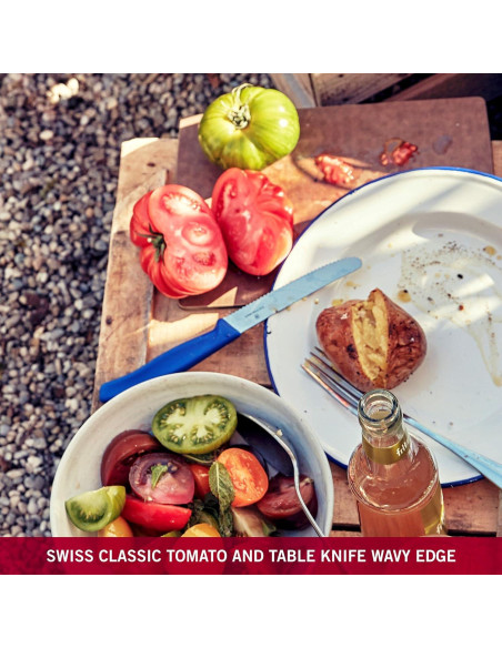 Cuchillo de Tomate Victorinox 6.7832 Azul 10.9 cm Serrado