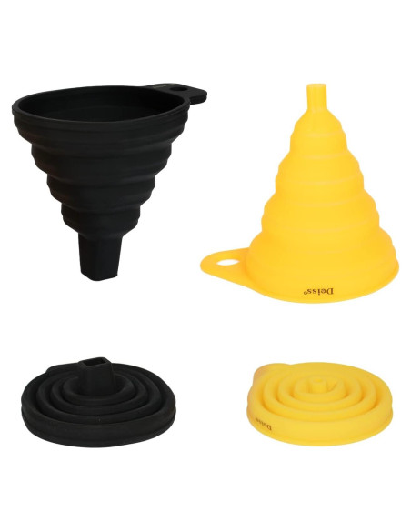 Conjunto de Embudos Plegables Deiss PRO - Silicona Grado Alimenticio