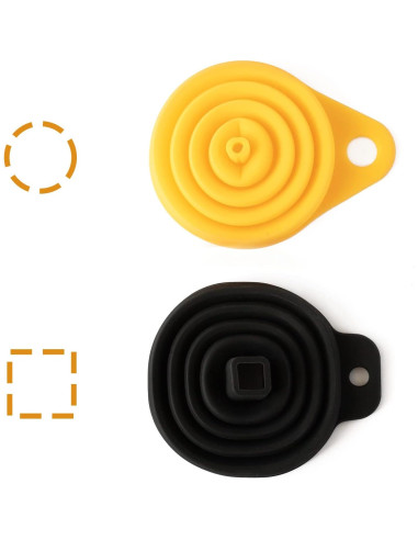 Conjunto de Embudos Plegables Deiss PRO - Silicona Grado Alimenticio