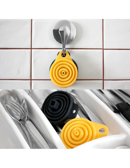 Conjunto de Embudos Plegables Deiss PRO - Silicona Grado Alimenticio