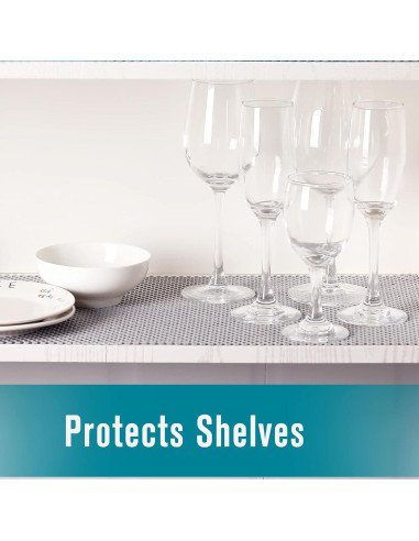 Forro Antideslizante Iwtmm 30.48 cm x 3.05 m Gris Claro