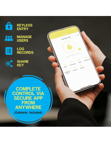Cerradura Inteligente LOCKSTAR Sin Llave con APP y Huella Dactilar