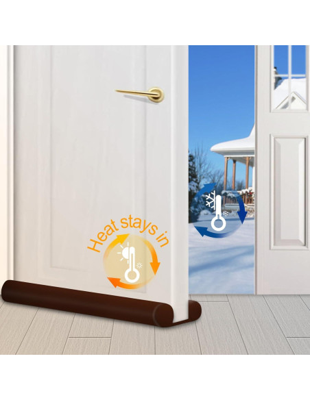 MAXTID Bloqueador de Corrientes de Aire para Puertas 30" Marrón