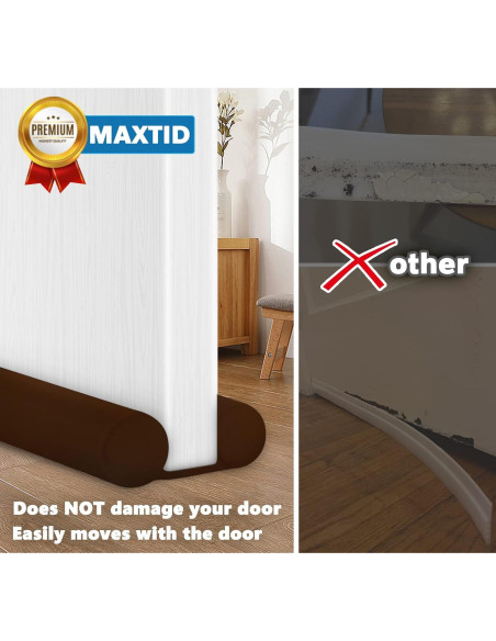 MAXTID Bloqueador de Corrientes de Aire para Puertas 30" Marrón